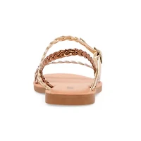 Mixit Womens Multi Strap Adjustable Strap Flat Sandals
