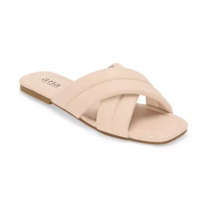 a.n.a Womens Puffy Slide Sandals