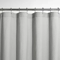 Fieldcrest Luxury Basketweave Matelasse Shower Curtain