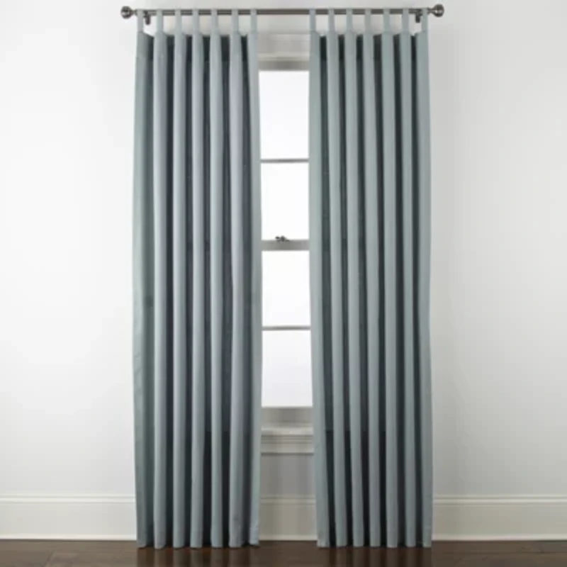 Linden Street Naturals 3-Ways To Hang Rod Pocket Back Tab Light-Filtering Single Curtain Panel