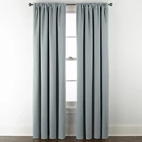 Linden Street Naturals 3-Ways To Hang Rod Pocket Back Tab 100% Blackout Single Curtain Panel