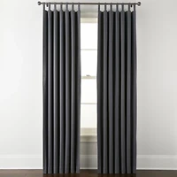 Linden Street Naturals 3-Ways To Hang Rod Pocket Back Tab 100% Blackout Single Curtain Panel