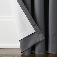 Linden Street Naturals 3-Ways To Hang Rod Pocket Back Tab 100% Blackout Single Curtain Panel