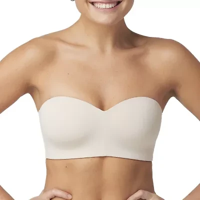 Maidenform Pure Comfort Womens Light Support Bandeau Wireless Strapless Bra Dm7685