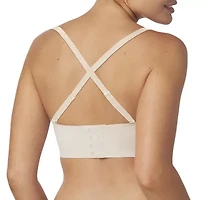 Maidenform Pure Comfort Womens Light Support Bandeau Wireless Strapless Bra Dm7685