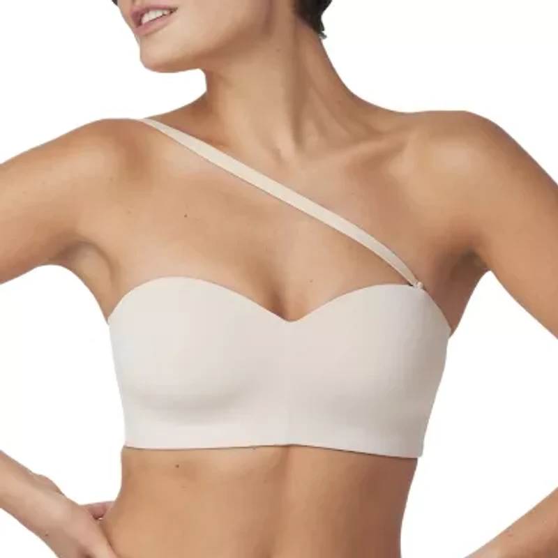Maidenform Pure Comfort Womens Light Support Bandeau Wireless Strapless Bra Dm7685