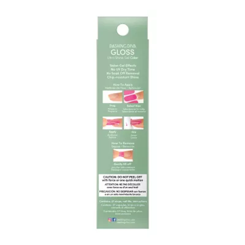 Dashing Diva Gloss Shine Gel Color Nail Appliques