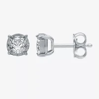 1/3 CT. T.W. Natural White Diamond 10K Gold 4.8mm Stud Earrings