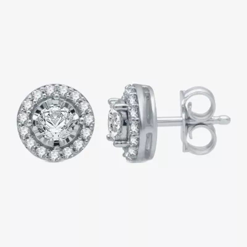 5/8 CT. T.W. Natural White Diamond 10K Gold Stud Earrings