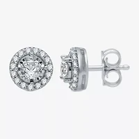 5/8 CT. T.W. Natural White Diamond 10K Gold Stud Earrings