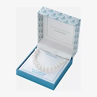 Silver Treasures Womens White 16 Inch Strand Necklace