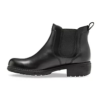 Eastland Womens Double Up Stacked Heel Chelsea Boots