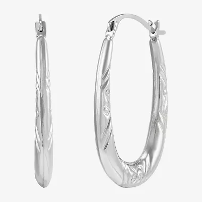 Womens 14K Gold 15.8mm Round Hoop Earrings