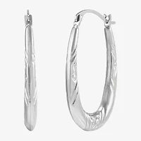 Womens 14K Gold 15.8mm Round Hoop Earrings