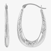 Womens 14K Gold 15.8mm Round Hoop Earrings