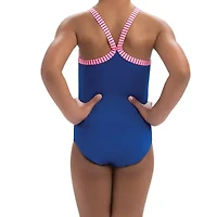Dolfin Toddler Girls Easy-on + Easy-off One Piece Swimsuit
