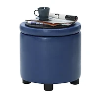 Designs4Comfort Round Storage Ottoman