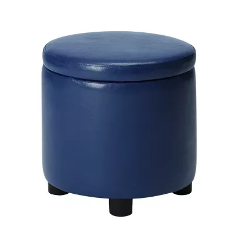 Designs4Comfort Round Storage Ottoman
