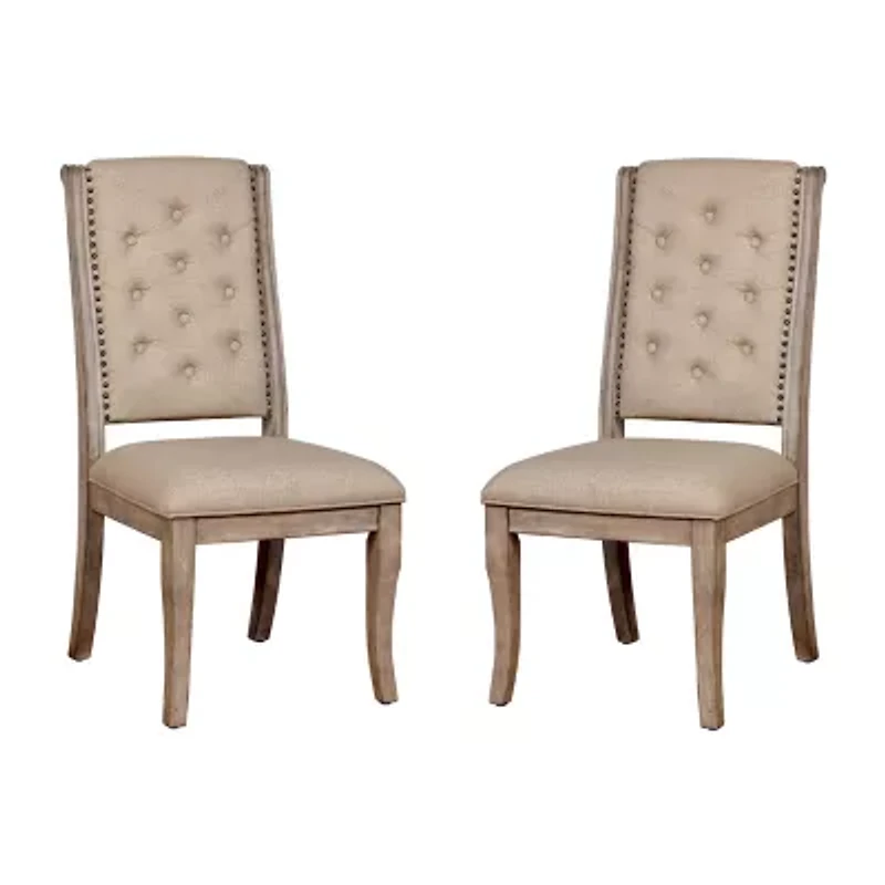 Alvarada 2-pc. Upholstered Tufted Dining Chair