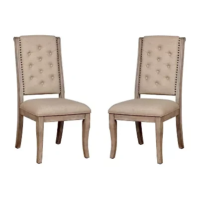 Alvarada 2-pc. Upholstered Tufted Dining Chair