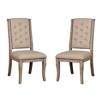 Alvarada 2-pc. Upholstered Tufted Dining Chair