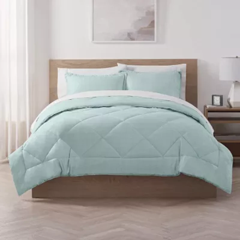 Serta® Supersoft Cooling Midweight Comforter Set