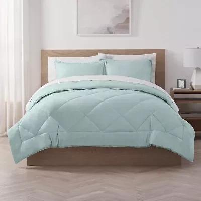 Serta® Supersoft Cooling Midweight Comforter Set