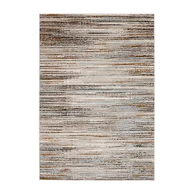 Mohawk Home Furie Stripe Machine Woven Indoor Rectangular Accent Rug
