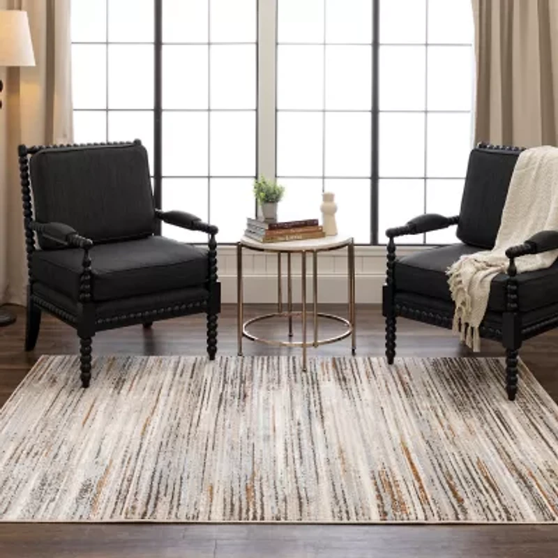 Mohawk Home Furie Stripe Machine Woven Indoor Rectangular Area Rug