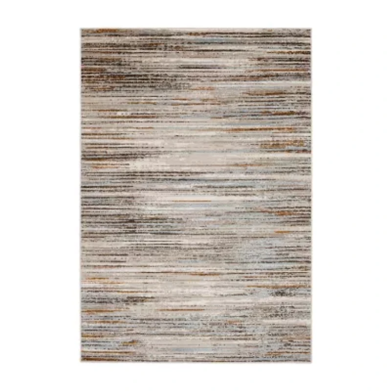 Mohawk Home Furie Stripe Machine Woven Indoor Rectangular Area Rug