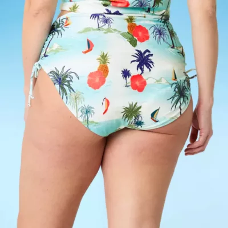 Outdoor Oasis Womens Plus Hipster Bikini Swimsuit Bottom