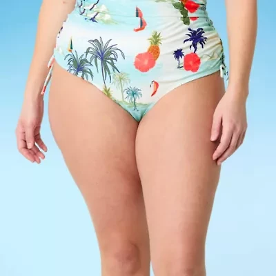 Outdoor Oasis Womens Plus Hipster Bikini Swimsuit Bottom