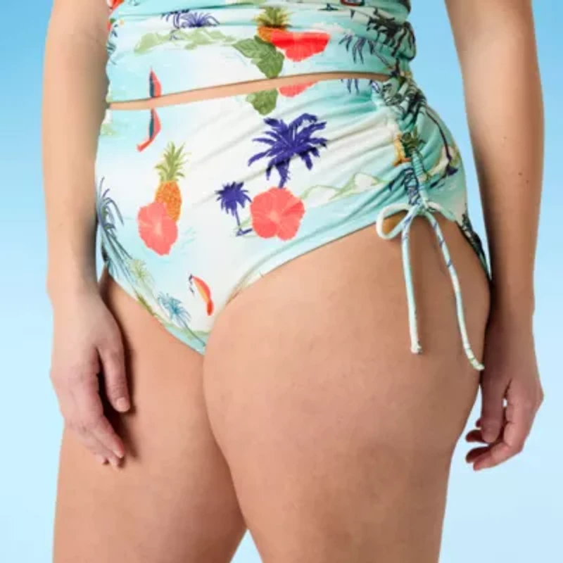 Outdoor Oasis Womens Plus Hipster Bikini Swimsuit Bottom