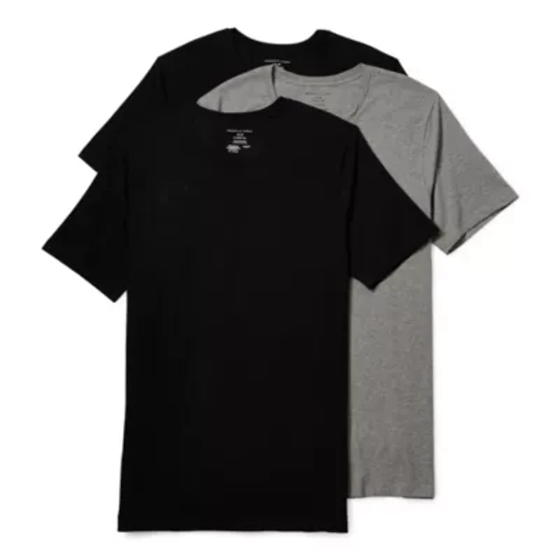 Shaquille O'Neal XLG Heiq Mens 3 Pack Short Sleeve Crew Neck T-Shirt Tall