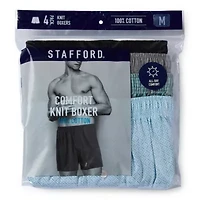 Stafford Knit Mens 4 Pack Boxers 305939