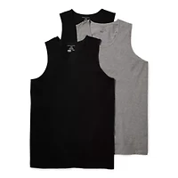 Shaquille O'Neal XLG Heiq Mens Round Neck Sleeveless 3 Pack Big Tank