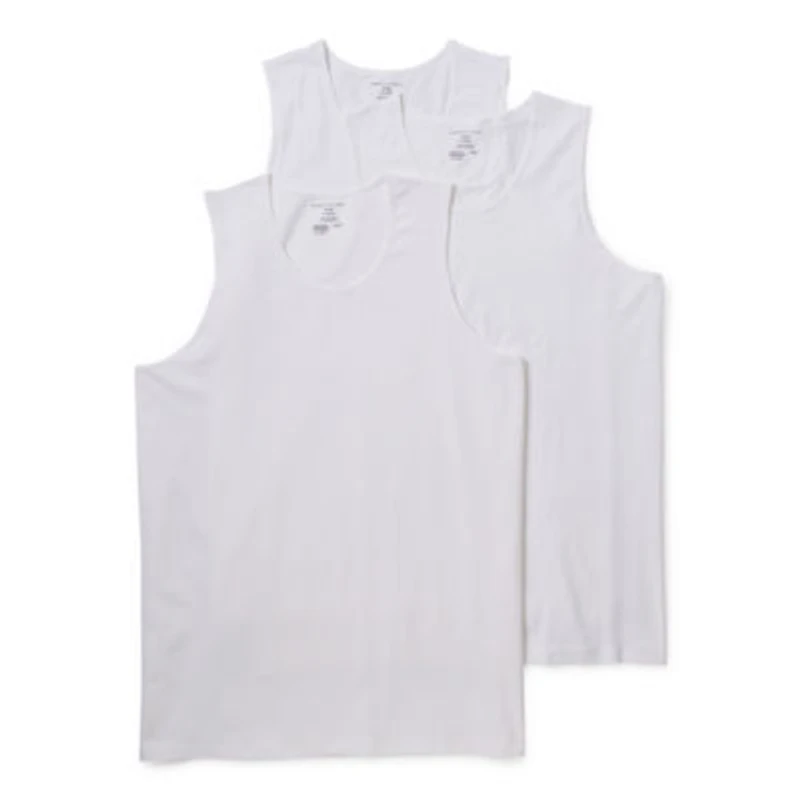 Shaquille O'Neal XLG Heiq Mens Round Neck Sleeveless 3 Pack Big Tank