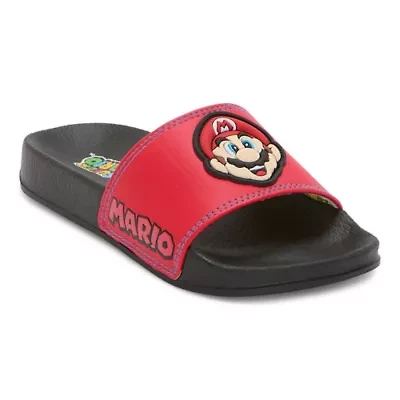 Ground Up Mario Slide Boys Round Slip-On Shoe
