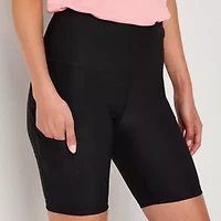 Xersion EverContour Womens High Rise 8 Inch Bike Short