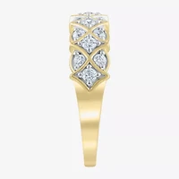 (H-I / I1) Womens 2MM 1/2 CT. T.W. Lab Grown White Diamond 10K Gold Band