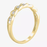 (H / I1) Womens 1/6 CT. T.W. Lab Grown White Diamond 10K Gold Wedding Band