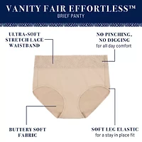 Vanity Fair® Flattering Lace® Top Brief Panty- 13276