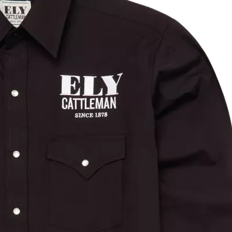 Ely Cattleman Rodeo Mens Long Sleeve Western Shirt