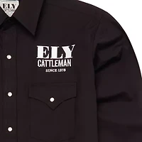 Ely Cattleman Rodeo Mens Long Sleeve Western Shirt