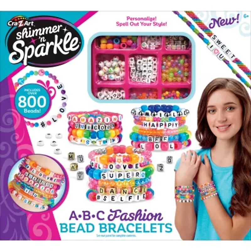 Cra-Z-Art Abc Fashion Bead Bracelets Jewelry Kit