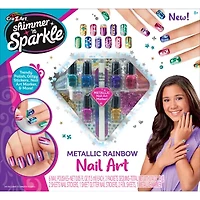 Cra-Z-Art Metallic Rainbow Nail Art Design Kit