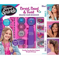 Cra-Z-Art Braid Bead & Twist Deluxe Hair Designer Fashion Kit