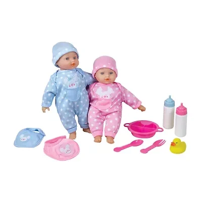 Lissi 11 Inch Twin Baby Dolls 10-pc. Doll