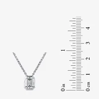 (F / Si2) Womens 2 CT. Lab Grown White Diamond 10K White Gold 18 Inch Pendant Necklace