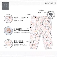The Peanutshell Baby Girls Tapered Regular Fit Pull-On Pant